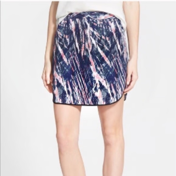 Trouvé blue funky printed mini skirt size Large - Picture 6 of 6